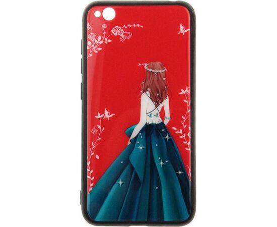 Придбати Чехол-накладка TOTO Glass Fashionable Case Xiaomi Redmi Go Green Dress Girl, image , характеристики, відгуки