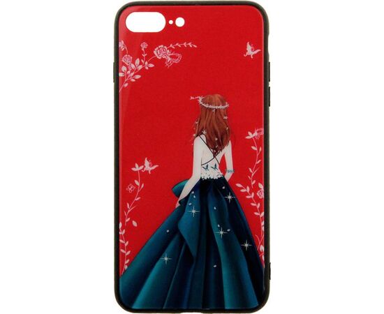 Придбати Чехол-накладка TOTO Glass Fashionable Case Apple iPhone 7 Plus/8 Plus Green Dress Girl, image , зображення 2, характеристики, відгуки