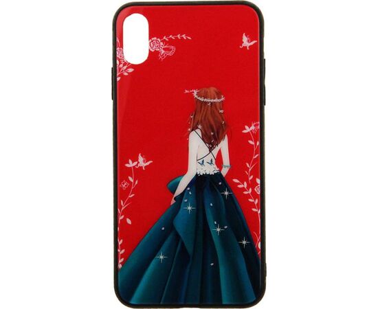 Придбати Чехол-накладка TOTO Glass Fashionable Case Apple iPhone XS Max Green Dress Girl, image , зображення 2, характеристики, відгуки