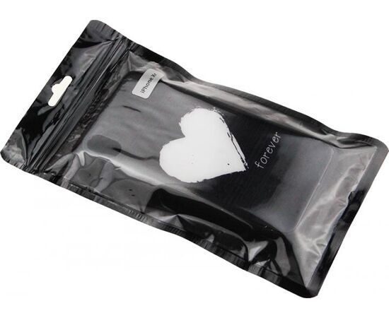 Придбати Чехол-накладка TOTO Glass Fashionable Case Apple iPhone XR White Heart on Black, image , характеристики, відгуки