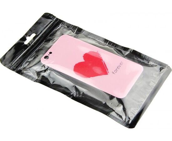 Купить Чехол-накладка TOTO Glass Fashionable Case Apple iPhone 6/6S Red Heart on Pink, фото , характеристики, отзывы