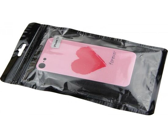 Придбати Чехол-накладка TOTO Glass Fashionable Case Apple iPhone 7/8/SE 2020 Red Heart on Pink, image , характеристики, відгуки