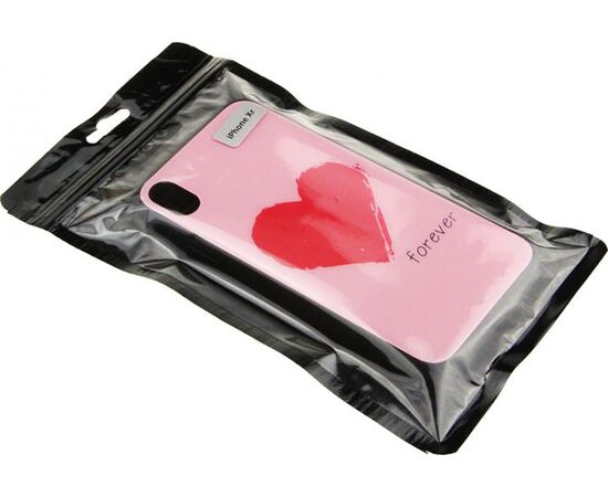 Придбати Чехол-накладка TOTO Glass Fashionable Case Apple iPhone XR Red Heart on Pink, image , характеристики, відгуки