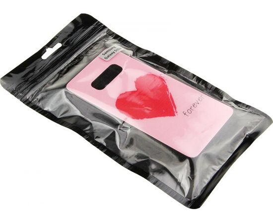 Придбати Чехол-накладка TOTO Glass Fashionable Case Samsung Galaxy S10e Red Heart on Pink, image , характеристики, відгуки