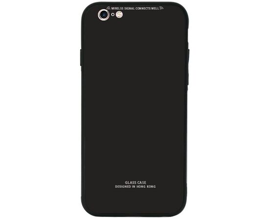 Придбати Чехол-накладка TOTO Pure Glass Case Apple iPhone 6/6s Black, image , характеристики, відгуки