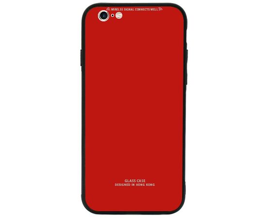 Придбати Чехол-накладка TOTO Pure Glass Case Apple iPhone 6/6s Red, image , характеристики, відгуки