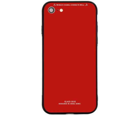 Придбати Чехол-накладка TOTO Pure Glass Case Apple iPhone 7/8/SE 2020 Red, image , характеристики, відгуки