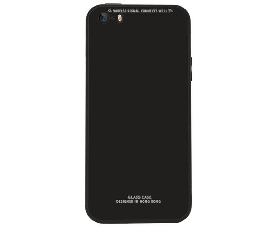 Купить Чехол-накладка TOTO Pure Glass Case Apple iPhone SE/5s/5 Black, фото , характеристики, отзывы