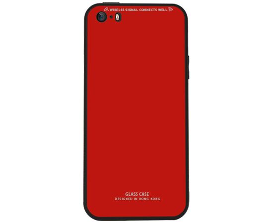 Купить Чехол-накладка TOTO Pure Glass Case Apple iPhone SE/5s/5 Red, фото , характеристики, отзывы