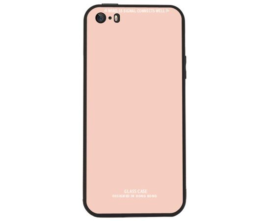 Придбати Чехол-накладка TOTO Pure Glass Case Apple iPhone SE/5s/5 Pink, image , характеристики, відгуки