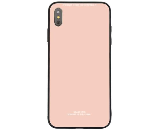 Придбати Чехол-накладка TOTO Pure Glass Case Apple iPhone X/XS Pink, image , характеристики, відгуки