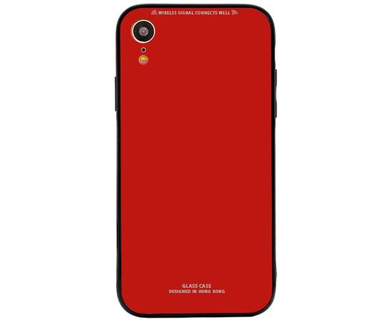 Купить Чехол-накладка TOTO Pure Glass Case Apple iPhone XR Red, фото , характеристики, отзывы