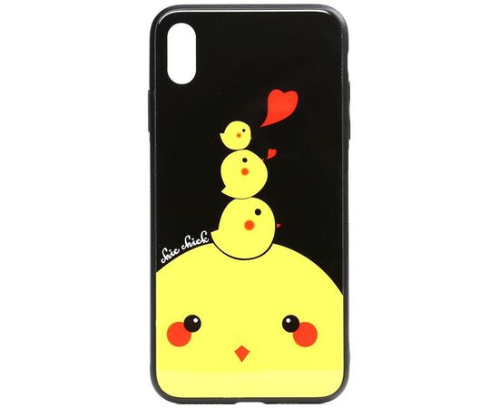 Придбати Чехол-накладка TOTO Cartoon Print Glass Case Apple iPhone X/XS Chicken Chick, image , характеристики, відгуки