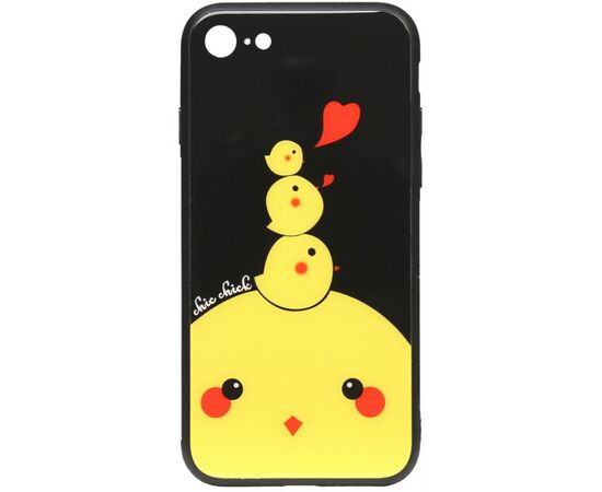 Придбати Чехол-накладка TOTO Cartoon Print Glass Case Apple iPhone 7/8/SE 2020 Chicken Chick, image , характеристики, відгуки