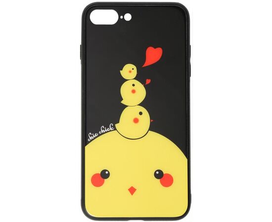 Придбати Чехол-накладка TOTO Cartoon Print Glass Case Apple iPhone 7 Plus/8 Plus Chicken Chick, image , характеристики, відгуки