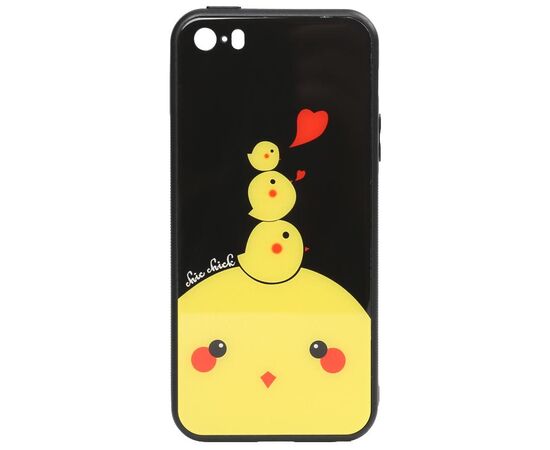 Придбати Чехол-накладка TOTO Cartoon Print Glass Case Apple iPhone SE/5s/5 Chicken Chick, image , характеристики, відгуки