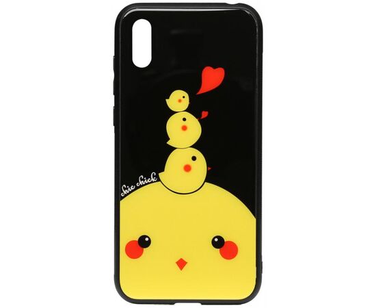 Придбати Чехол-накладка TOTO Cartoon Print Glass Case Huawei Y6 2019 Chicken Chick, image , характеристики, відгуки