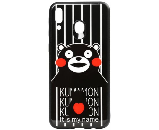 Придбати Чехол-накладка TOTO Cartoon Print Glass Case Samsung Galaxy M20 Kumamon, image , характеристики, відгуки