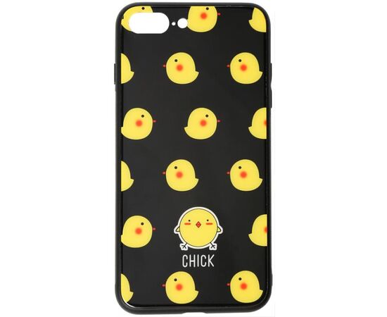 Придбати Чехол-накладка TOTO Cartoon Print Glass Case Apple iPhone 7 Plus/8 Plus Chick, image , характеристики, відгуки