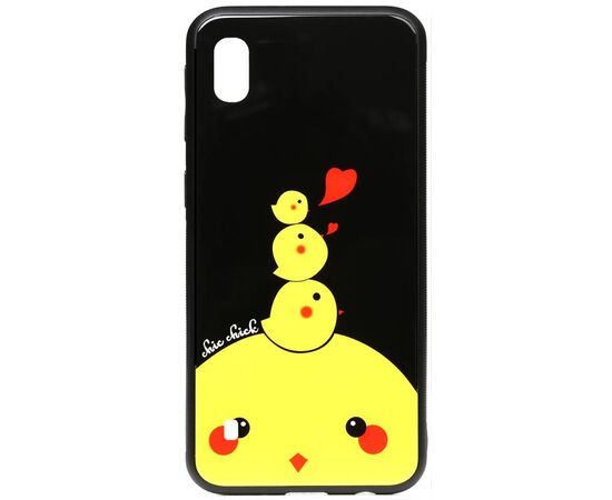 Придбати Чехол-накладка TOTO Cartoon Print Glass Case Samsung Galaxy A10 Chicken Chick, image , характеристики, відгуки