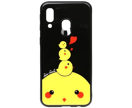 Купить Чехол-накладка TOTO Cartoon Print Glass Case Samsung Galaxy A40 Chicken Chick, фото , характеристики, отзывы