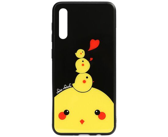 Придбати Чехол-накладка TOTO Cartoon Print Glass Case Samsung Galaxy A30s/A50/A50s Chicken Chick, image , характеристики, відгуки