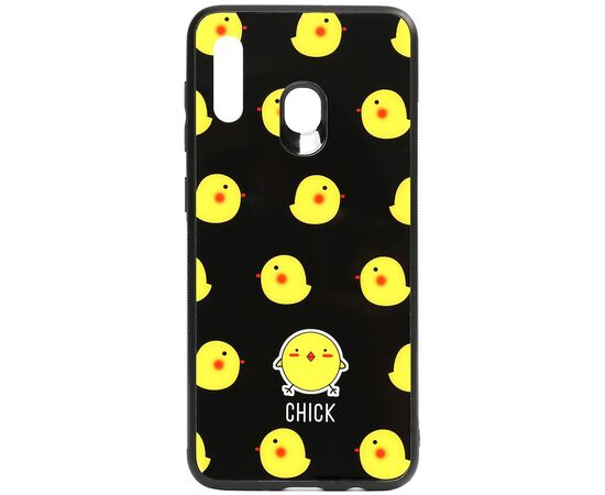 Придбати Чехол-накладка TOTO Cartoon Print Glass Case Samsung Galaxy A20/A30 Chick, image , характеристики, відгуки