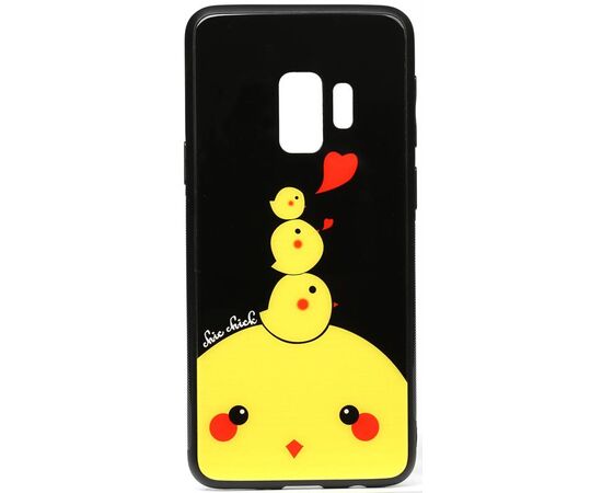 Придбати Чехол-накладка TOTO Cartoon Print Glass Case Samsung Galaxy S9 Chicken Chick, image , характеристики, відгуки