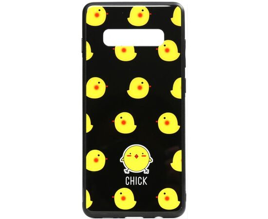 Придбати Чехол-накладка TOTO Cartoon Print Glass Case Samsung Galaxy S10+ Chick, image , характеристики, відгуки