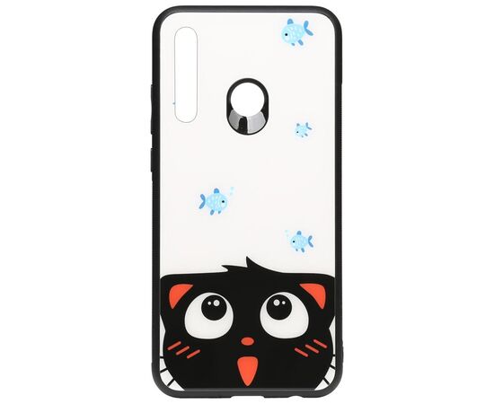 Придбати Чехол-накладка TOTO Cartoon Print Glass Case Huawei P Smart+ 2019 Cat and fish, image , характеристики, відгуки