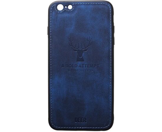 Придбати Чехол-накладка TOTO Deer Shell With Leather Effect Case Apple iPhone 6/6s Dark Blue, image , характеристики, відгуки