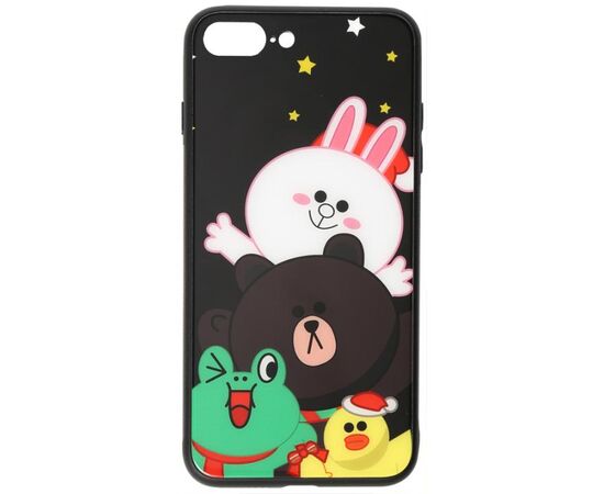 Придбати Чехол-накладка TOTO Cartoon Print Glass Case Apple iPhone 7 Plus/8 Plus Line friends all about, image , характеристики, відгуки