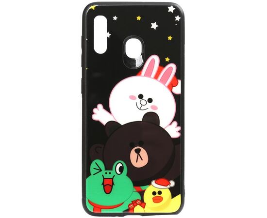 Купить Чехол-накладка TOTO Cartoon Print Glass Case Huawei Y7 2019 Line friends all about, фото , характеристики, отзывы