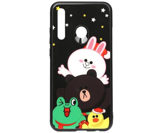 Купить Чехол-накладка TOTO Cartoon Print Glass Case Huawei P Smart+ 2019 Line friends all about, фото , характеристики, отзывы