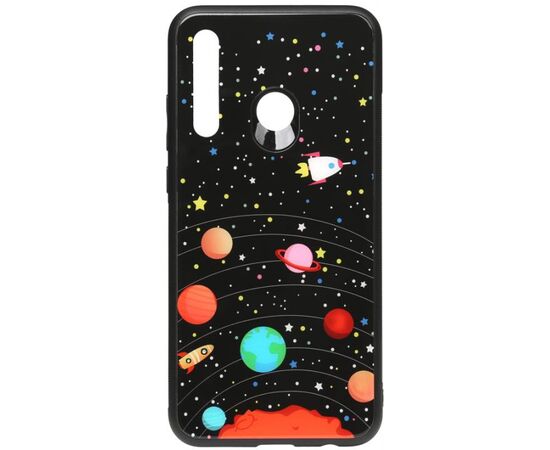 Придбати Чехол-накладка TOTO Cartoon Print Glass Case Huawei P Smart+ 2019 Planets, image , характеристики, відгуки