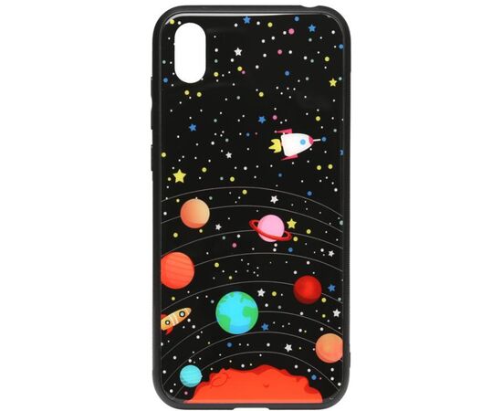 Придбати Чехол-накладка TOTO Cartoon Print Glass Case Huawei Y5 2019 Planets, image , характеристики, відгуки