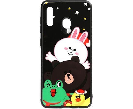 Купить Чехол-накладка TOTO Cartoon Print Glass Case Samsung Galaxy A20/A30 Line friends all about, фото , характеристики, отзывы