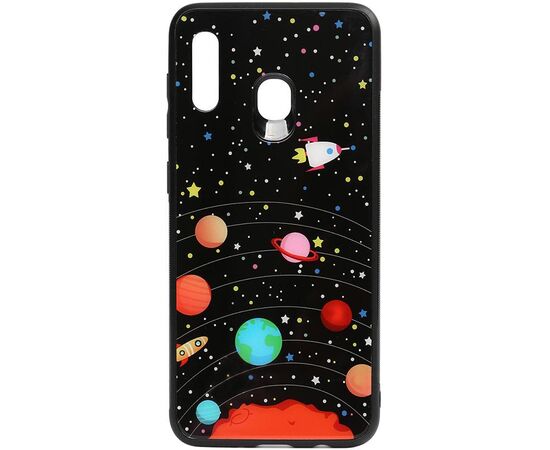 Купить Чехол-накладка TOTO Cartoon Print Glass Case Samsung Galaxy A20/A30 Planets, фото , характеристики, отзывы