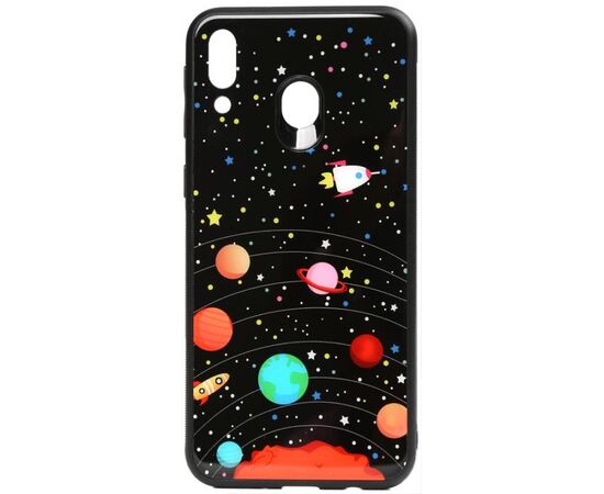 Придбати Чехол-накладка TOTO Cartoon Print Glass Case Samsung Galaxy M20 Planets, image , характеристики, відгуки