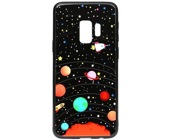 Придбати Чехол-накладка TOTO Cartoon Print Glass Case Samsung Galaxy S9 Planets, image , характеристики, відгуки