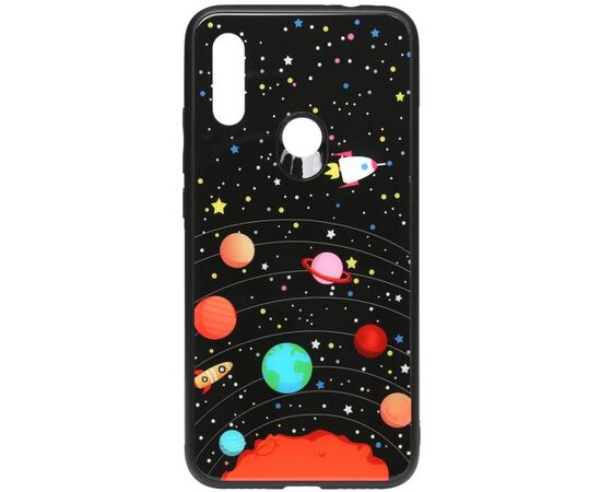 Придбати Чехол-накладка TOTO Cartoon Print Glass Case Xiaomi Redmi 7 Planets, image , характеристики, відгуки