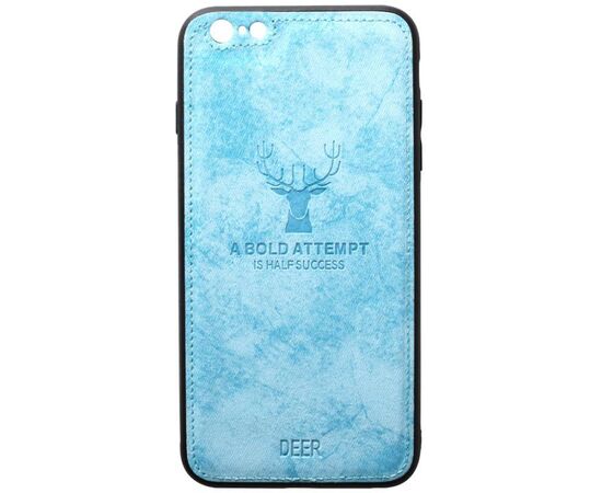 Придбати Чехол-накладка TOTO Deer Shell With Leather Effect Case Apple iPhone 6/6s Blue, image , характеристики, відгуки