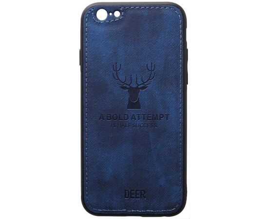 Придбати Чехол-накладка TOTO Deer Shell With Leather Effect Case Apple iPhone 6 Plus/6s Plus Dark Blue, image , характеристики, відгуки