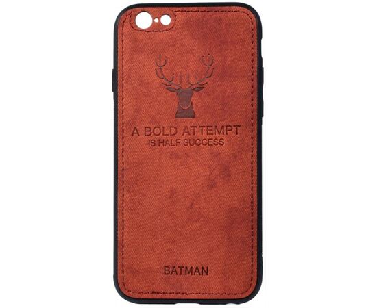 Купить Чехол-накладка TOTO Deer Shell With Leather Effect Case Apple iPhone 6 Plus/6s Plus Brown, фото , характеристики, отзывы