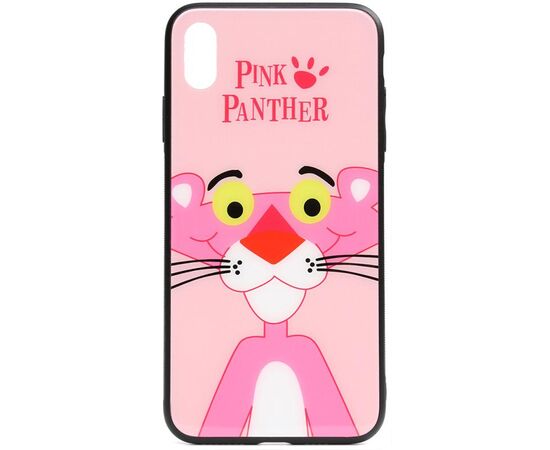 Придбати Чехол-накладка TOTO Cartoon Print Glass Case Apple iPhone X/XS Pink Panther, image , характеристики, відгуки