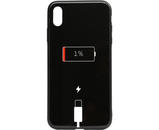 Придбати Чехол-накладка TOTO Cartoon Print Glass Case Apple iPhone X/XS Battery Charge, image , характеристики, відгуки