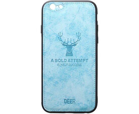 Придбати Чехол-накладка TOTO Deer Shell With Leather Effect Case Apple iPhone 6 Plus/6s Plus Blue, image , характеристики, відгуки