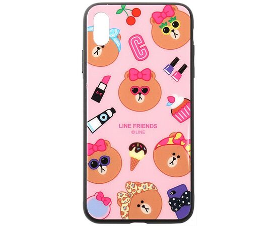 Придбати Чехол-накладка TOTO Cartoon Print Glass Case Apple iPhone X/XS Line friends Linc, image , характеристики, відгуки