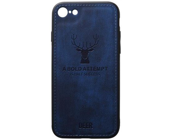 Придбати Чехол-накладка TOTO Deer Shell With Leather Effect Case Apple iPhone 7/8/SE 2020 Dark Blue, image , характеристики, відгуки