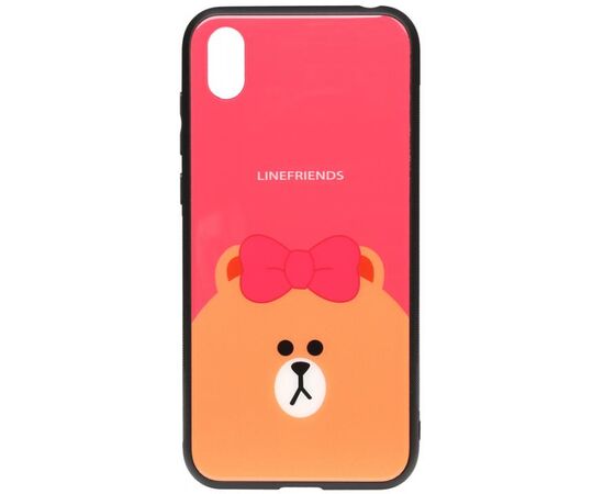 Придбати Чехол-накладка TOTO Cartoon Print Glass Case Huawei Y5 2019 Line friends Brown, image , характеристики, відгуки